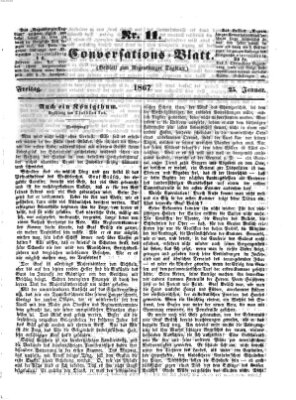 Regensburger Conversations-Blatt (Regensburger Tagblatt) Freitag 25. Januar 1867