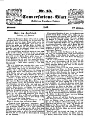 Regensburger Conversations-Blatt (Regensburger Tagblatt) Mittwoch 30. Januar 1867