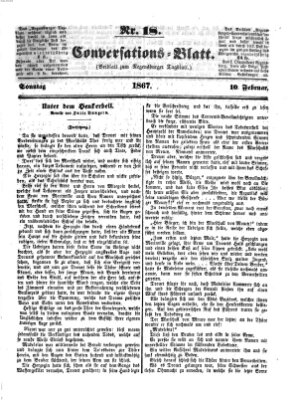 Regensburger Conversations-Blatt (Regensburger Tagblatt) Sonntag 10. Februar 1867