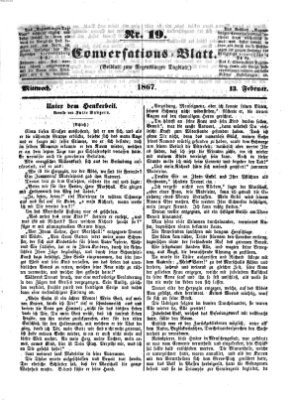 Regensburger Conversations-Blatt (Regensburger Tagblatt) Mittwoch 13. Februar 1867