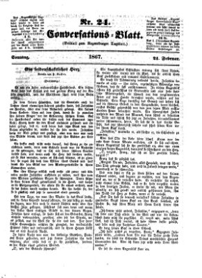 Regensburger Conversations-Blatt (Regensburger Tagblatt) Sonntag 24. Februar 1867