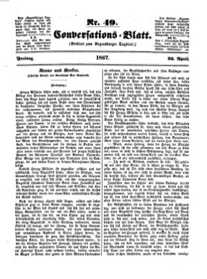 Regensburger Conversations-Blatt (Regensburger Tagblatt) Freitag 26. April 1867