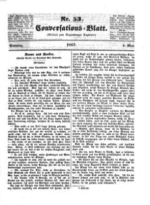 Regensburger Conversations-Blatt (Regensburger Tagblatt) Sonntag 5. Mai 1867