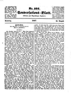 Regensburger Conversations-Blatt (Regensburger Tagblatt) Sonntag 25. August 1867