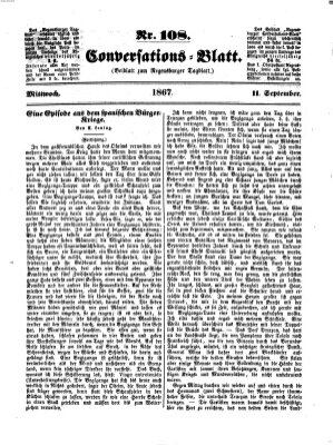 Regensburger Conversations-Blatt (Regensburger Tagblatt) Mittwoch 11. September 1867