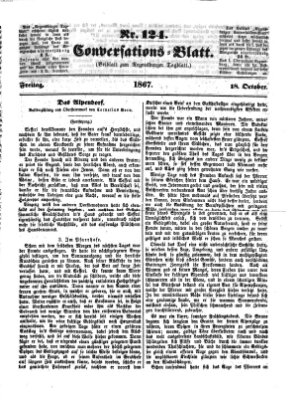 Regensburger Conversations-Blatt (Regensburger Tagblatt) Freitag 18. Oktober 1867