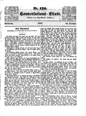 Regensburger Conversations-Blatt (Regensburger Tagblatt) Mittwoch 23. Oktober 1867