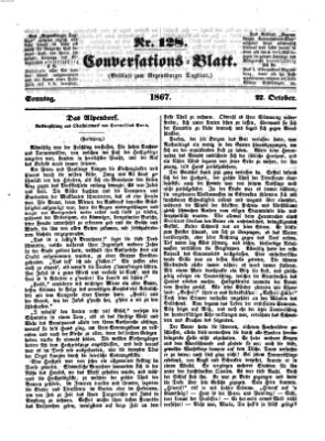 Regensburger Conversations-Blatt (Regensburger Tagblatt) Sonntag 27. Oktober 1867