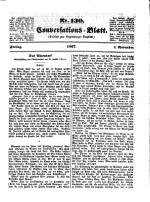 Regensburger Conversations-Blatt (Regensburger Tagblatt) Freitag 1. November 1867