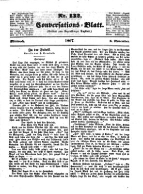 Regensburger Conversations-Blatt (Regensburger Tagblatt) Mittwoch 6. November 1867