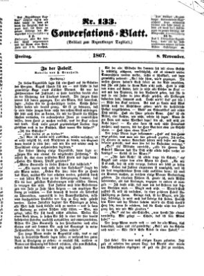 Regensburger Conversations-Blatt (Regensburger Tagblatt) Freitag 8. November 1867