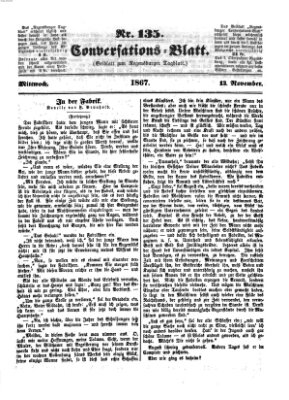 Regensburger Conversations-Blatt (Regensburger Tagblatt) Mittwoch 13. November 1867