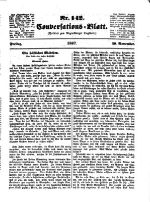 Regensburger Conversations-Blatt (Regensburger Tagblatt) Freitag 29. November 1867