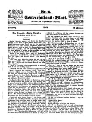 Regensburger Conversations-Blatt (Regensburger Tagblatt) Sonntag 12. Januar 1868