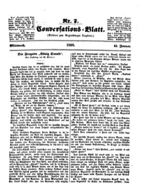 Regensburger Conversations-Blatt (Regensburger Tagblatt) Mittwoch 15. Januar 1868