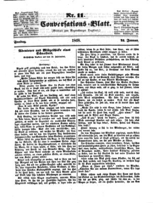 Regensburger Conversations-Blatt (Regensburger Tagblatt) Freitag 24. Januar 1868