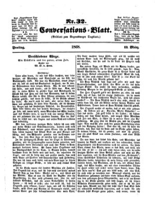 Regensburger Conversations-Blatt (Regensburger Tagblatt) Freitag 13. März 1868