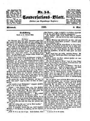 Regensburger Conversations-Blatt (Regensburger Tagblatt) Mittwoch 6. Mai 1868