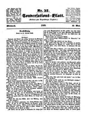 Regensburger Conversations-Blatt (Regensburger Tagblatt) Mittwoch 13. Mai 1868