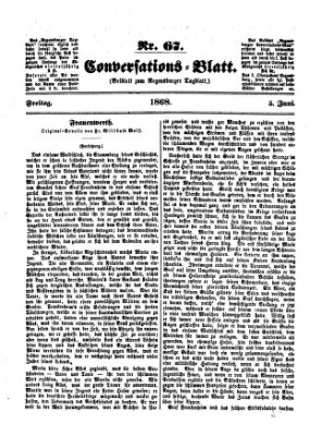 Regensburger Conversations-Blatt (Regensburger Tagblatt) Freitag 5. Juni 1868