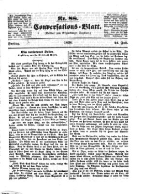 Regensburger Conversations-Blatt (Regensburger Tagblatt) Freitag 24. Juli 1868