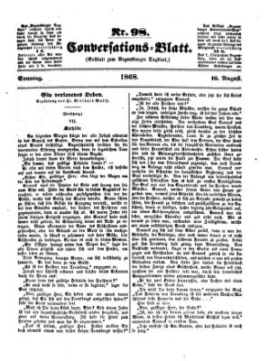 Regensburger Conversations-Blatt (Regensburger Tagblatt) Sonntag 16. August 1868