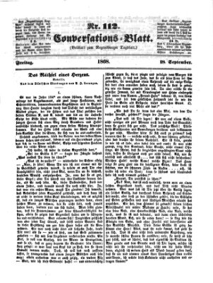 Regensburger Conversations-Blatt (Regensburger Tagblatt) Freitag 18. September 1868