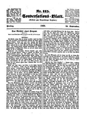 Regensburger Conversations-Blatt (Regensburger Tagblatt) Freitag 25. September 1868