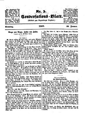 Regensburger Conversations-Blatt (Regensburger Tagblatt) Sonntag 10. Januar 1869