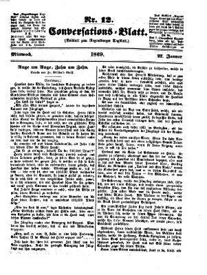 Regensburger Conversations-Blatt (Regensburger Tagblatt) Mittwoch 27. Januar 1869