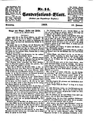 Regensburger Conversations-Blatt (Regensburger Tagblatt) Sonntag 31. Januar 1869