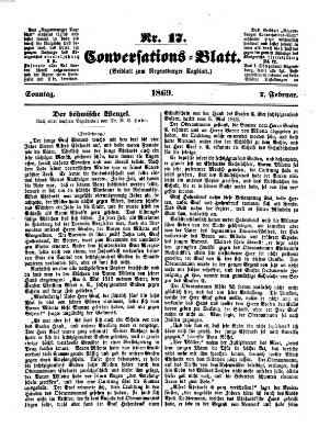 Regensburger Conversations-Blatt (Regensburger Tagblatt) Sonntag 7. Februar 1869