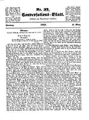 Regensburger Conversations-Blatt (Regensburger Tagblatt) Sonntag 14. März 1869