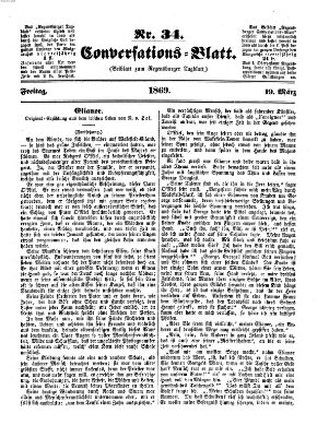 Regensburger Conversations-Blatt (Regensburger Tagblatt) Freitag 19. März 1869