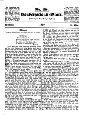 Regensburger Conversations-Blatt (Regensburger Tagblatt) Mittwoch 31. März 1869