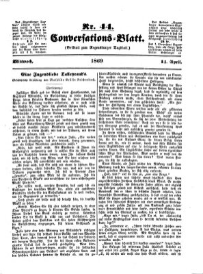 Regensburger Conversations-Blatt (Regensburger Tagblatt) Mittwoch 14. April 1869