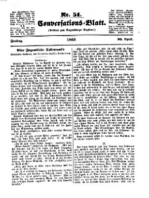 Regensburger Conversations-Blatt (Regensburger Tagblatt) Freitag 30. April 1869