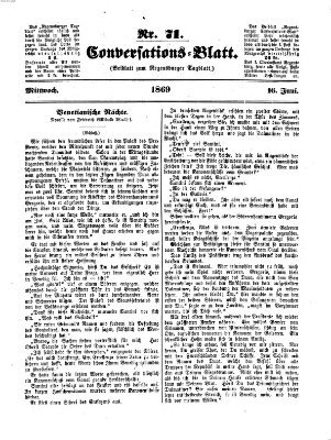 Regensburger Conversations-Blatt (Regensburger Tagblatt) Mittwoch 16. Juni 1869