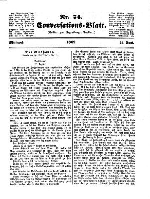 Regensburger Conversations-Blatt (Regensburger Tagblatt) Mittwoch 23. Juni 1869