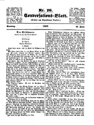 Regensburger Conversations-Blatt (Regensburger Tagblatt) Sonntag 27. Juni 1869