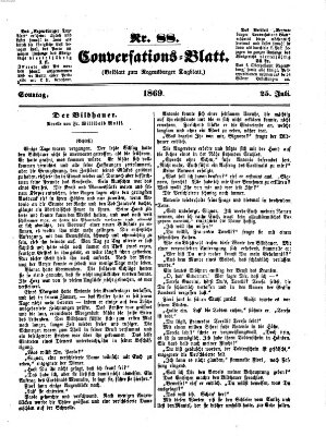 Regensburger Conversations-Blatt (Regensburger Tagblatt) Sonntag 25. Juli 1869