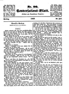 Regensburger Conversations-Blatt (Regensburger Tagblatt) Freitag 30. Juli 1869