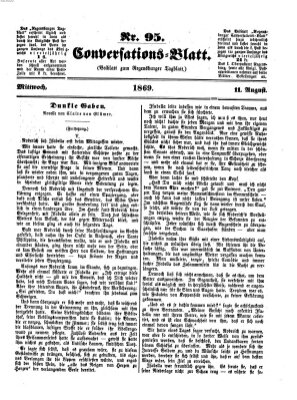 Regensburger Conversations-Blatt (Regensburger Tagblatt) Mittwoch 11. August 1869