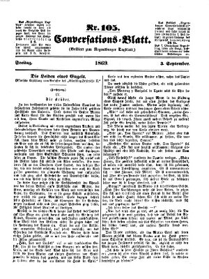 Regensburger Conversations-Blatt (Regensburger Tagblatt) Freitag 3. September 1869