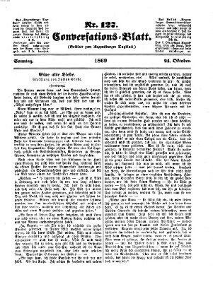 Regensburger Conversations-Blatt (Regensburger Tagblatt) Sonntag 24. Oktober 1869