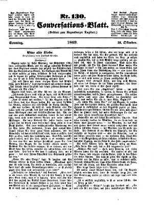 Regensburger Conversations-Blatt (Regensburger Tagblatt) Sonntag 31. Oktober 1869