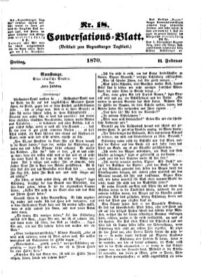 Regensburger Conversations-Blatt (Regensburger Tagblatt) Freitag 11. Februar 1870