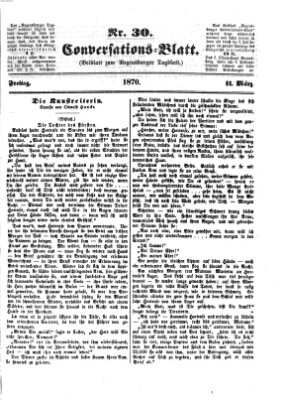 Regensburger Conversations-Blatt (Regensburger Tagblatt) Freitag 11. März 1870