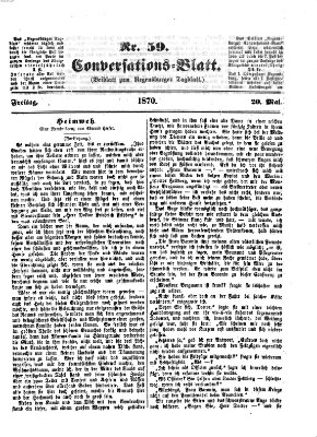 Regensburger Conversations-Blatt (Regensburger Tagblatt) Freitag 20. Mai 1870