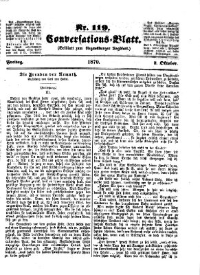 Regensburger Conversations-Blatt (Regensburger Tagblatt) Freitag 7. Oktober 1870